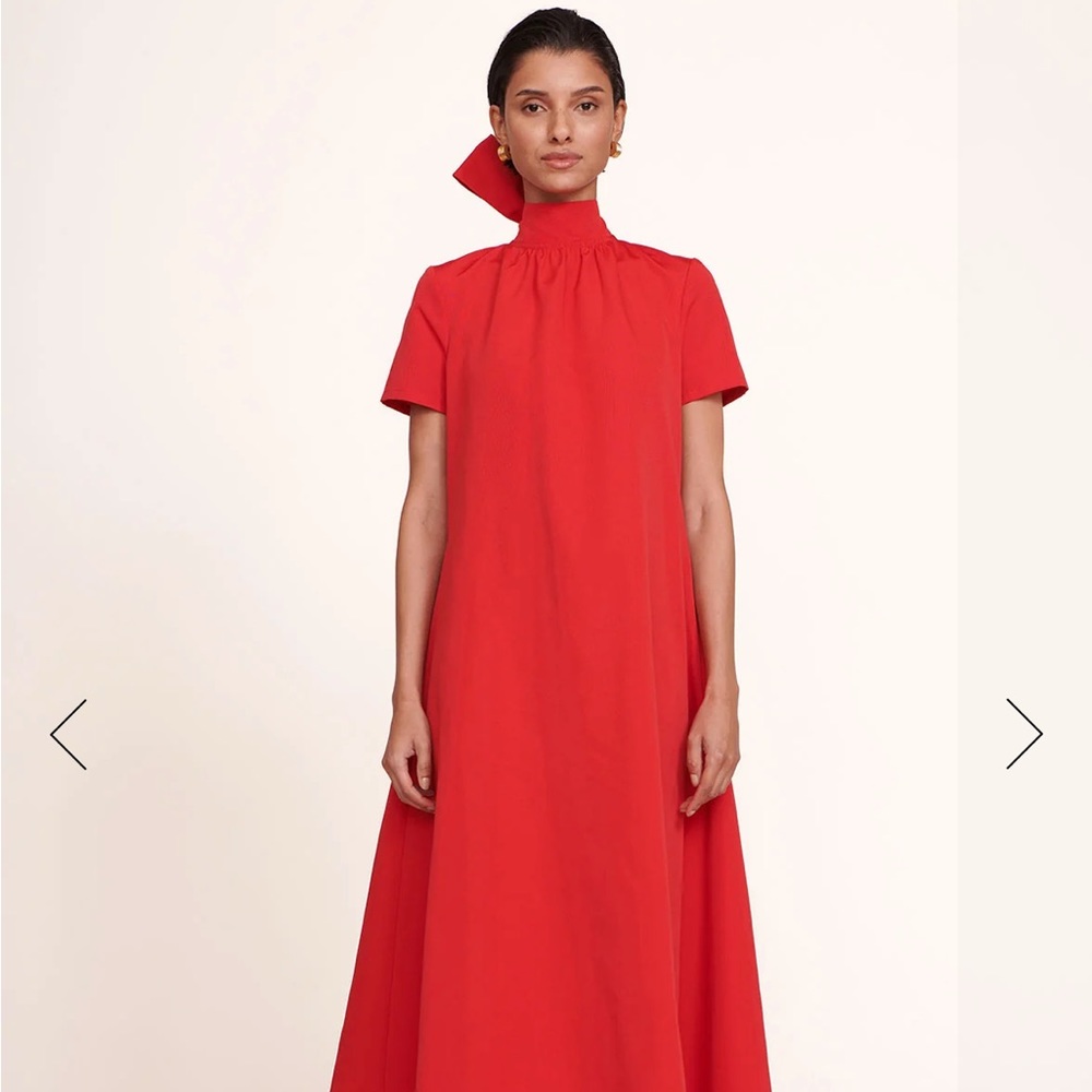 STAUD Red Maxi Dress